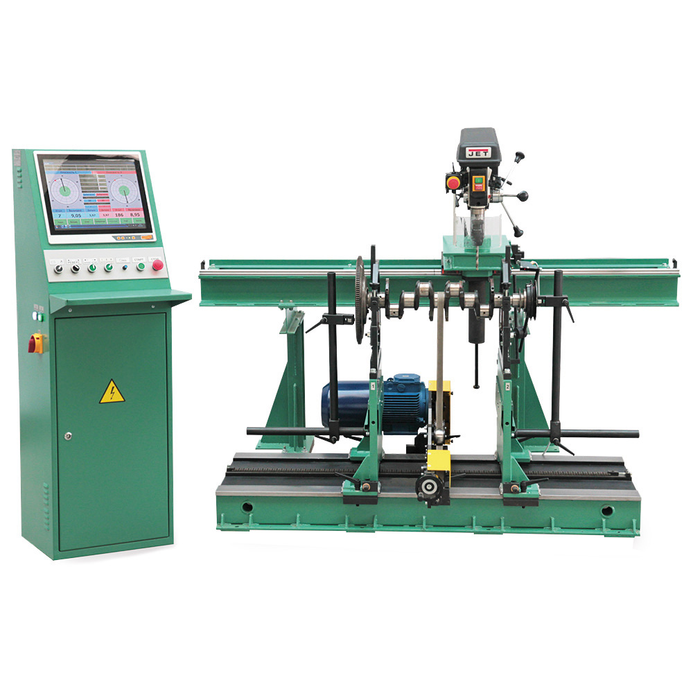 VTM 9D715US krukas balanceermachine in werkplaatsopstelling